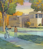 Watercolor Rendering of New Building
